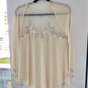 Free People Lace Top